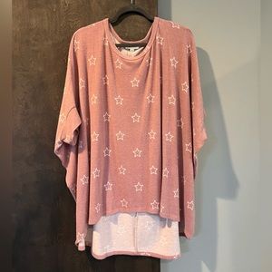 Women’s pink oversized top